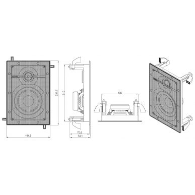 Встраиваемая акустика в стену AUDAC MERO5